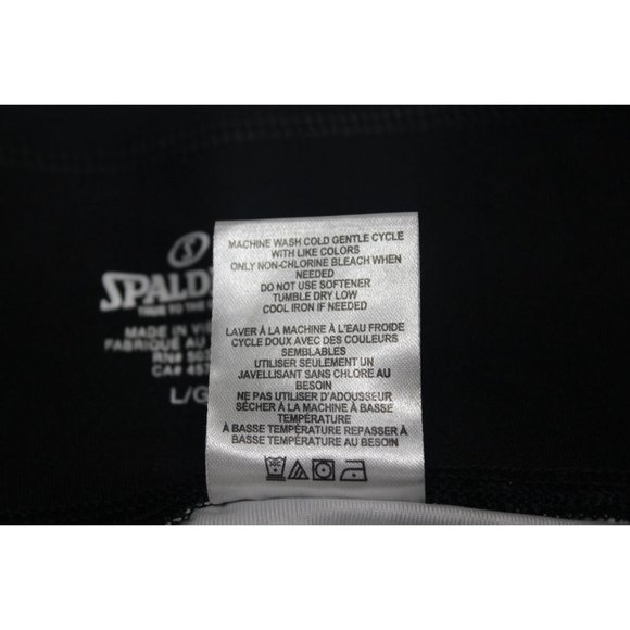 Spalding women's wide waist athletic compression performance workout leggings L - Picture 7 of 8